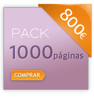 Pack de 1000páginas=800€