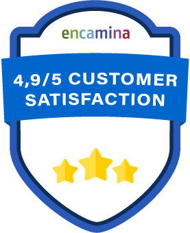 Customer-satisfaction-Badge ENCAMINA Customer satisfaction