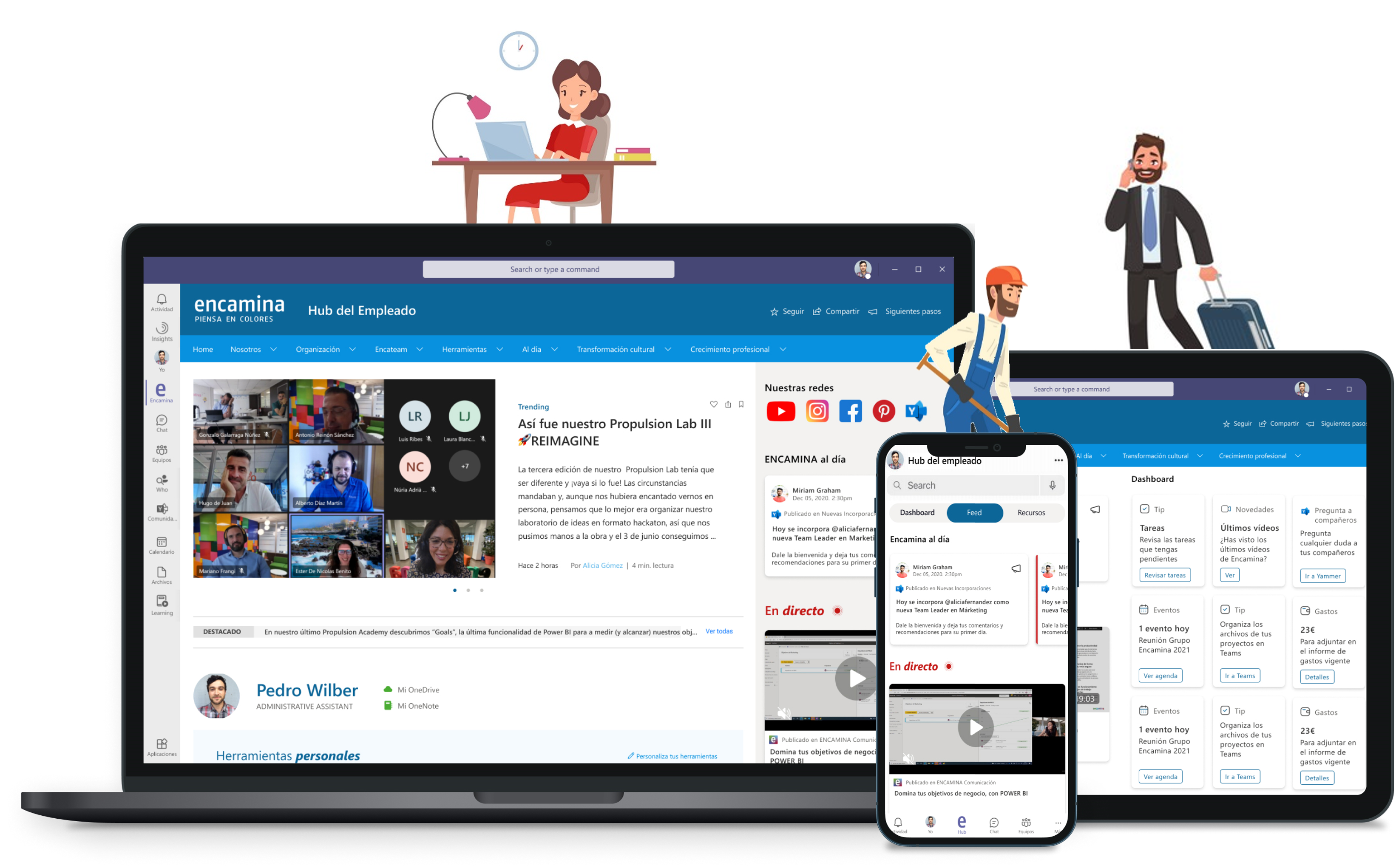 Personaliza la experiencia intranet