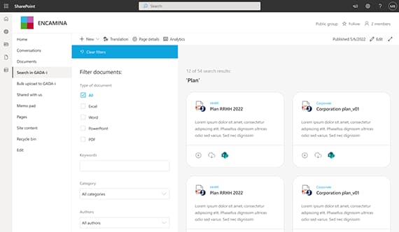 Integración de GADA-i en SharePoint Online con un webpart