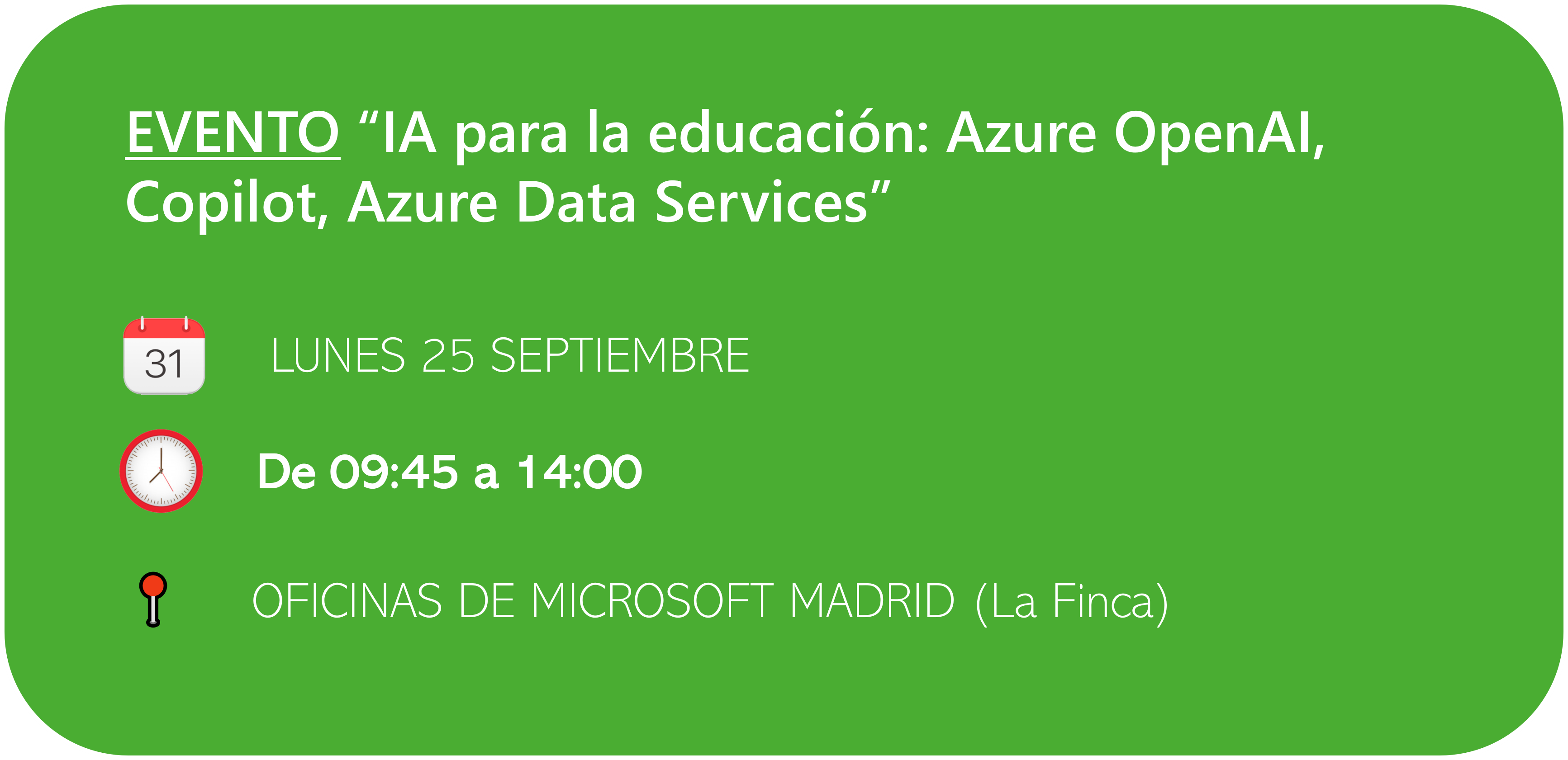 ia-educacion-encamina detalles del evento de Inteligencia Artificial para la educación por ENCAMINA en las oficinas de Microsoft