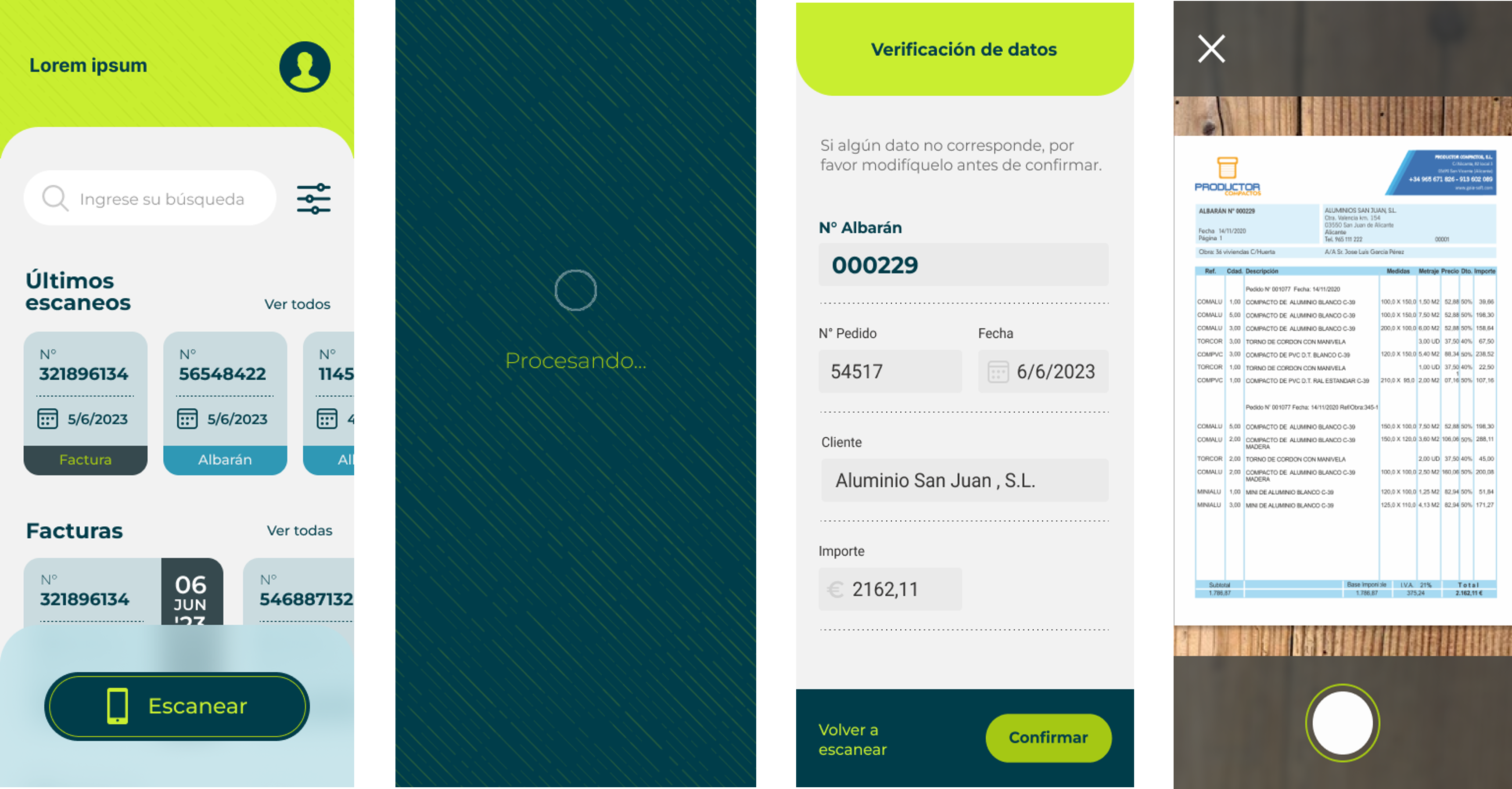 Digitalizacion de albaranes en primera linea de recepcion