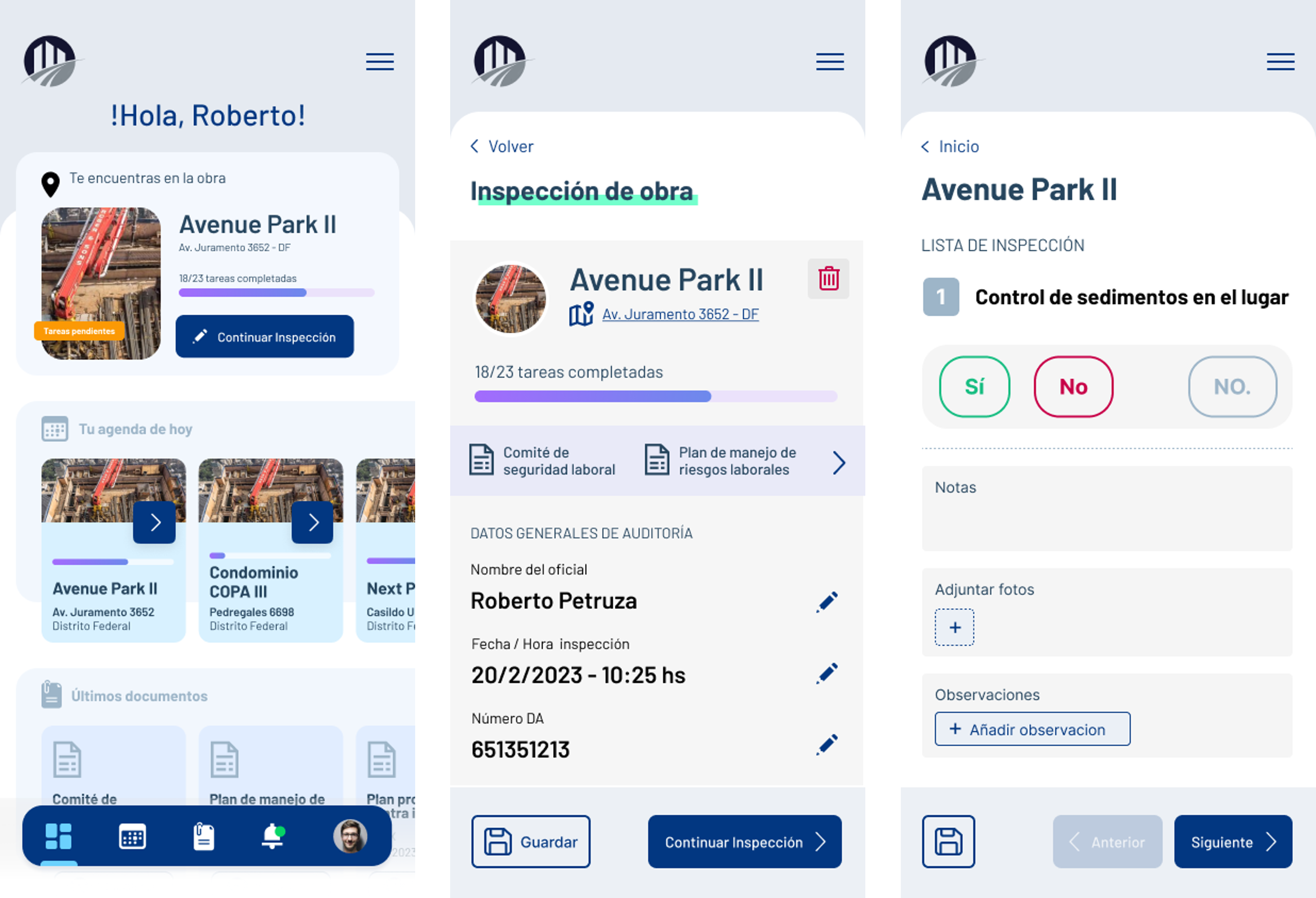 Gestion de flujos y checklists